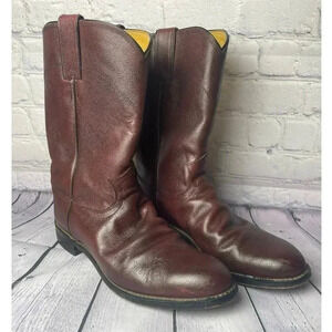 JUSTIN MEN'S 10" TED ROPER WESTERN BOOTS - MEDIUM TOE Size 9D